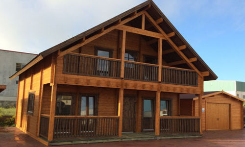 casas de madera de 93 m2.