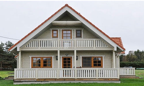 casas de madera de 129 m2.